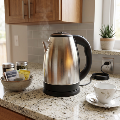 Hervidor Eléctrico de Acero Inoxidable – Rápido, Práctico y Elegante