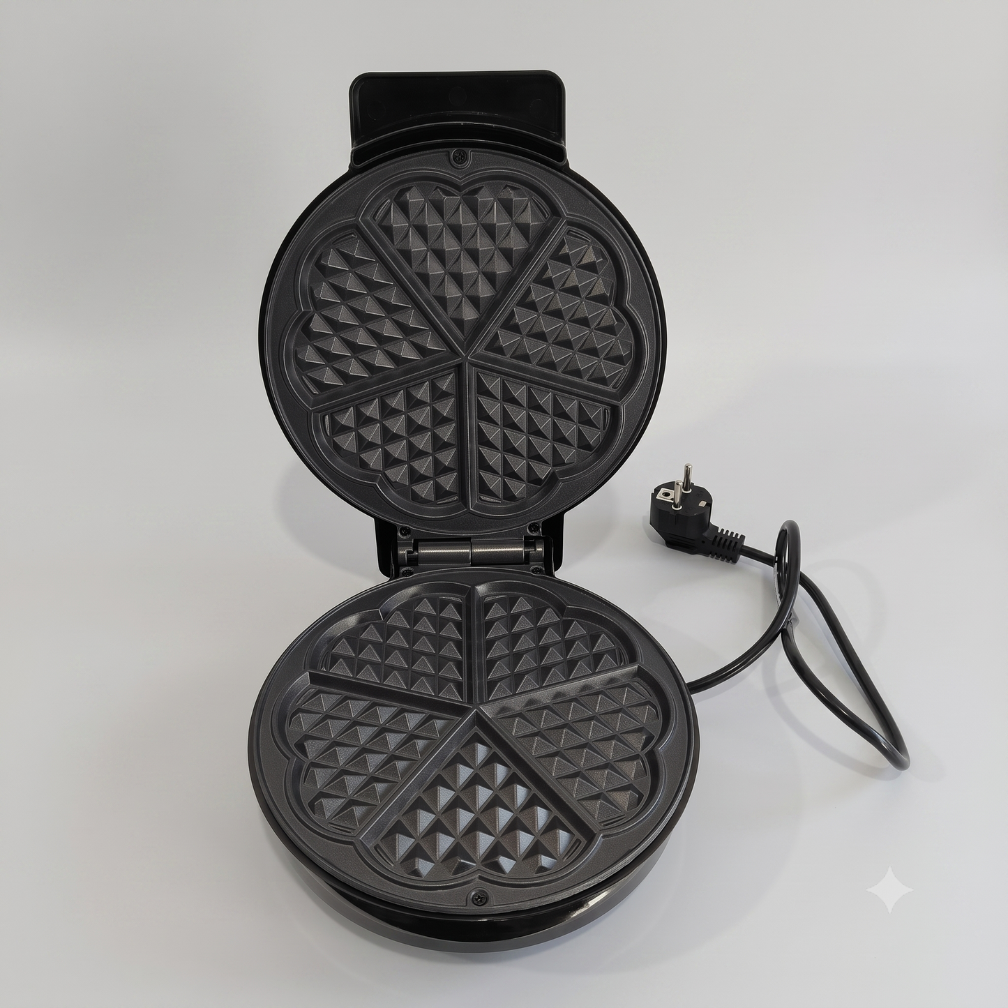 🧇 Gofrera Eléctrica de 1000 W para 5 Gofres de Corazón – Antiadherente