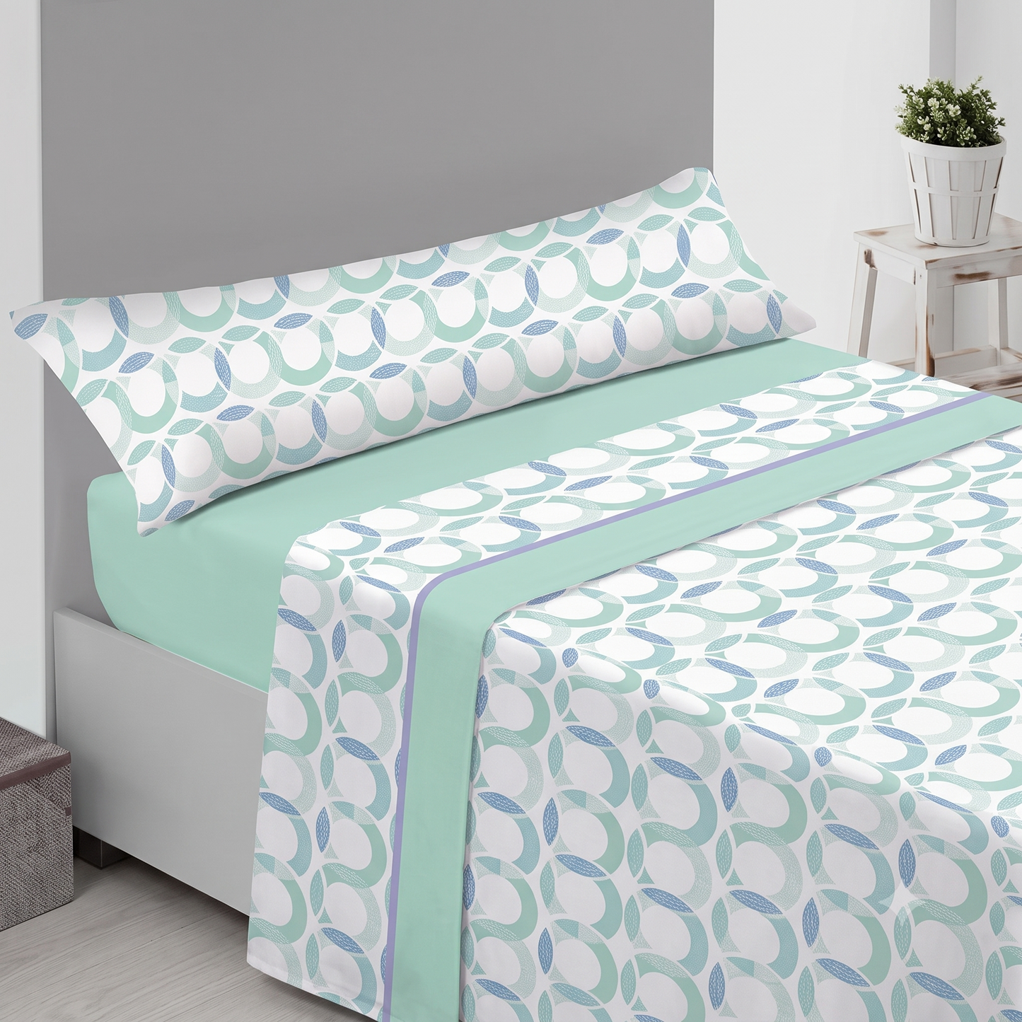 Juego de Sábanas de Verano para Cama de 135 cm – Fresco, Ligero y Cómodo