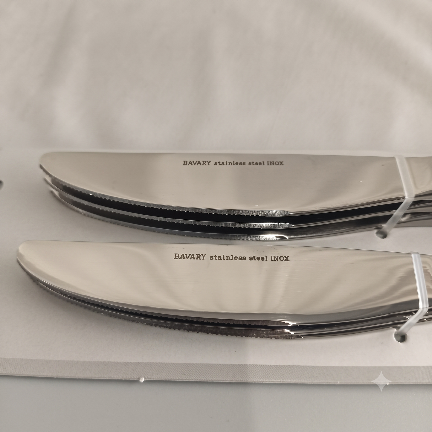🔪 Set de 6 Cuchillos de Mesa con Mango Texturizado – Acabado Elegante