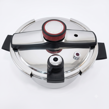 Olla a Presión de Acero Inoxidable con Cestillo Vapor