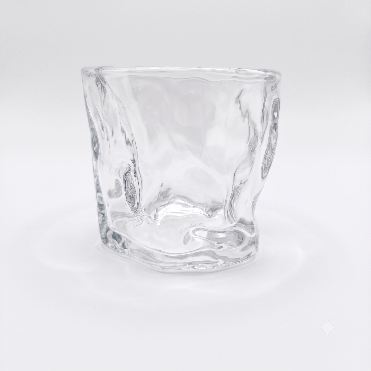 Set de 6 Vasos de Vidrio Texturizados para Agua, Zumo y Refrescos