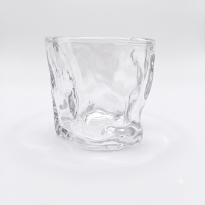 Set de 6 Vasos de Vidrio Texturizados para Agua, Zumo y Refrescos
