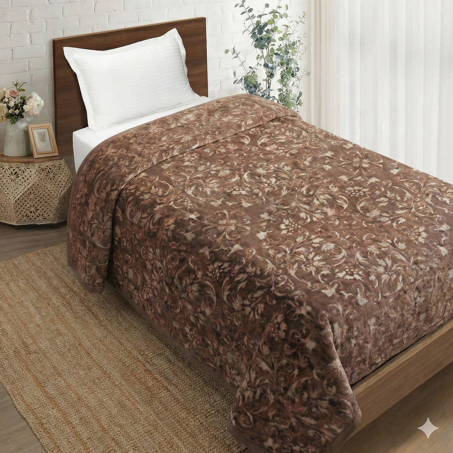🛏️✨ HOME Deluxe Super Soft Luxury Blanket 222x240 cm – 5kg – 100% Polyester – Weight g/m² – GREY COLOR