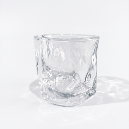 Set de 6 Vasos de Vidrio Texturizados para Agua, Zumo y Refrescos