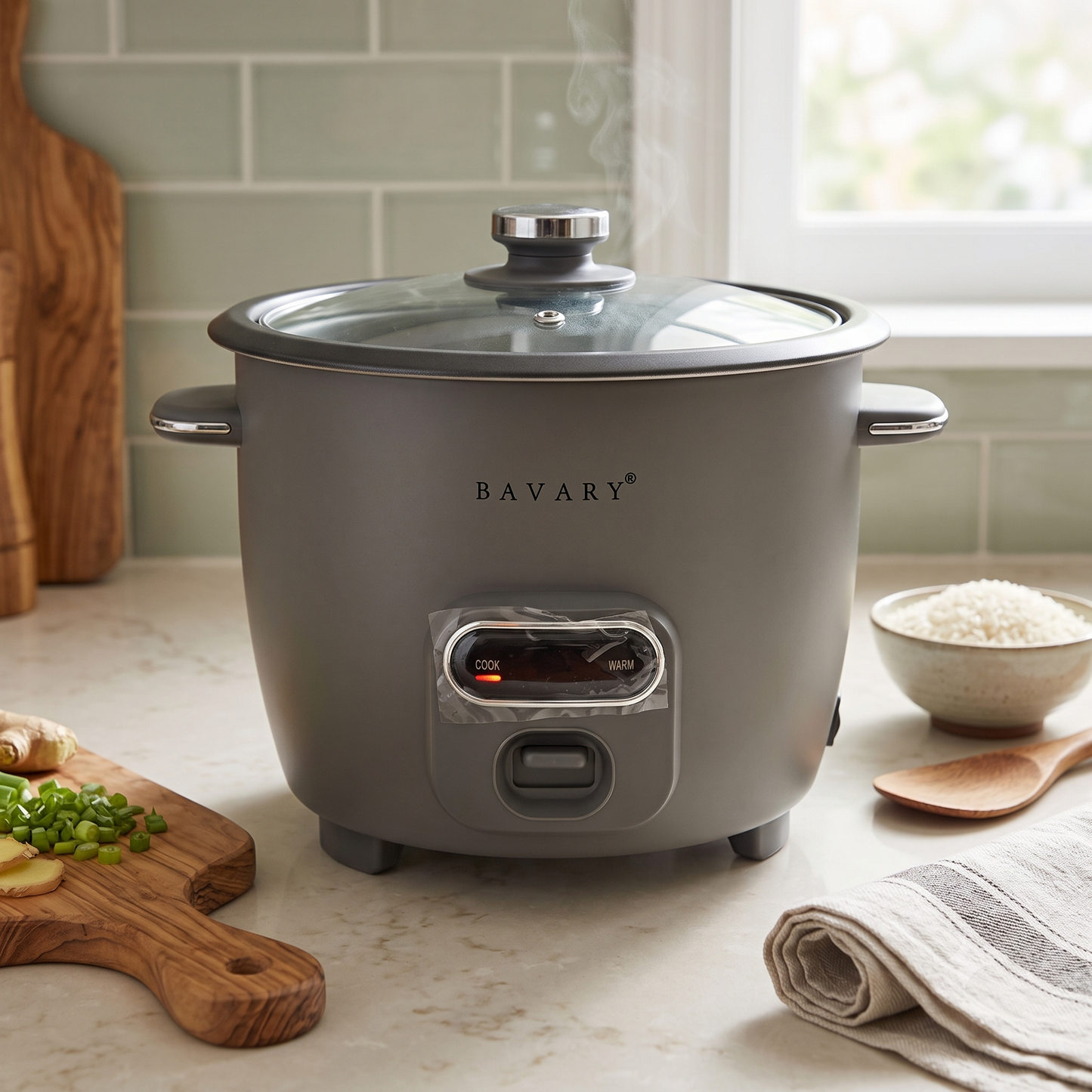 Arrocera Eléctrica Bavary Collection – Cocina Arroz Perfecto con Función Mantener Caliente
