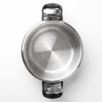 Olla a Presión Schleizer de Acero Inoxidable con Cestillo Vapor 8L