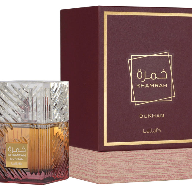 🔥 Khamrah Dukhan de Lattafa – Eau de Parfum 100ml | Perfume Árabe Unisex Intenso y Ahumado
