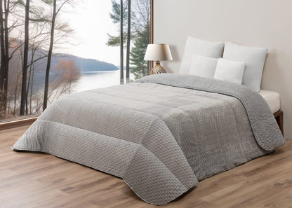 Edredom Polar Comforter com Sherpa – Modelo Elegance Quilt - 240 x 260 cm (POLAR 14)