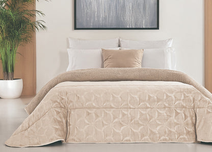 Edredón Comforter Polar con Sherpa – Modelo Triangulo - 240 x 260 cm (POLAR 19)