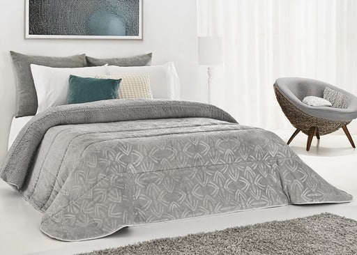Polar Comforter Duvet with Sherpa – Granite Model - 240 x 260 cm (POLAR 17)