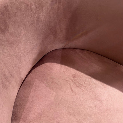 💤 Berço de veludo luxuoso feito à mão – Design elegante e moderno – Rosa com detalhes dourados💤