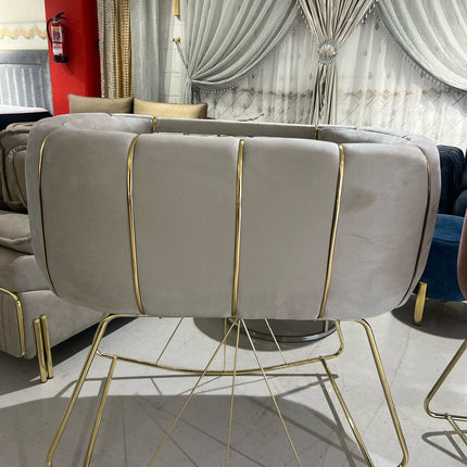 💤 Berço de veludo luxuoso feito à mão – Design elegante e moderno – Cor bege com detalhes dourados💤