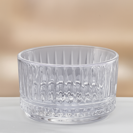 ✅ Set de 6 cuencos de vidrio grabado — 215 ml, elegancia en cada detalle ✅