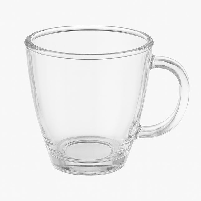 Conjunto de 6 canecas de vidro com pegas — design prático e elegante para o seu dia a dia ☕️✨