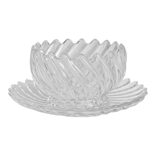 Set de 6 Cuencos de Cristal con Plato – Alta Calidad (12 Piezas)