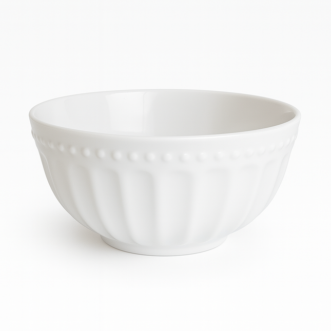 🍲 Ceramic Bowl with Relief – Elegant and Textured Design