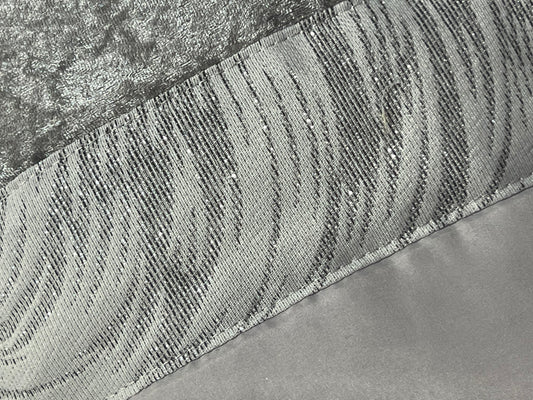 Elegante colcha tropical – Conjunto decorativo com três almofadas, 250 x 260 cm - Cinza claro