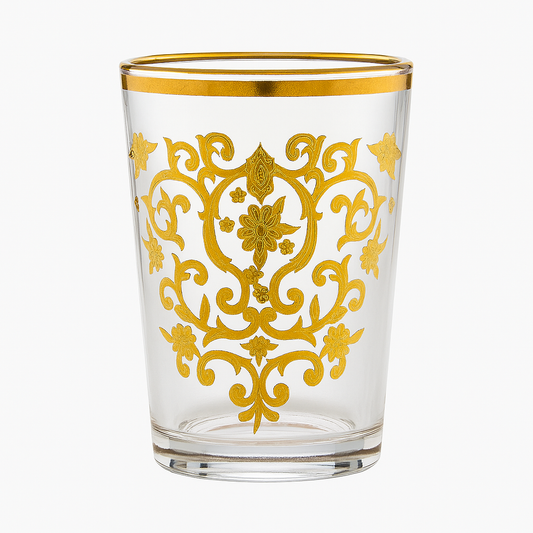 Set de 12 Vasos de Té – Modelo DORADO “Elegancia Oriental”