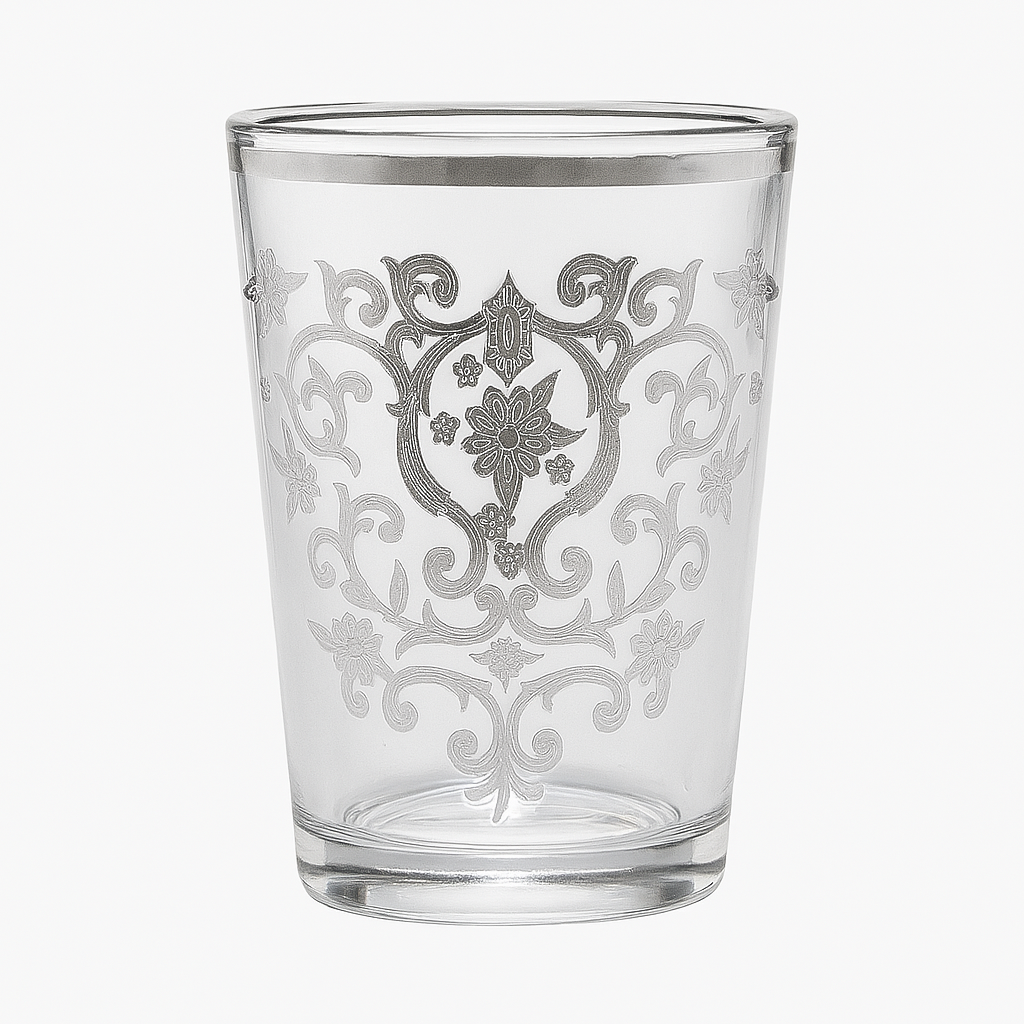 Set de 12 Vasos de Té – Modelo DORADO “Elegancia Oriental”