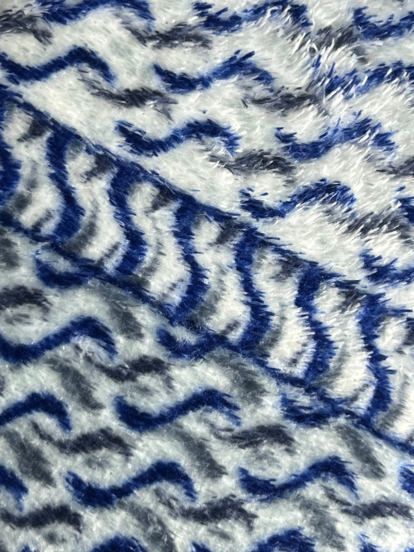 Juego de Sábanas Coralina 3 Piezas Ondas Azul y Blanco | Invierno | 100% Poliéster