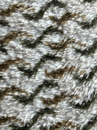 Juego de Sábanas Coralina 3 Piezas Ondas Café y Blanco | Invierno | 100% Poliéster