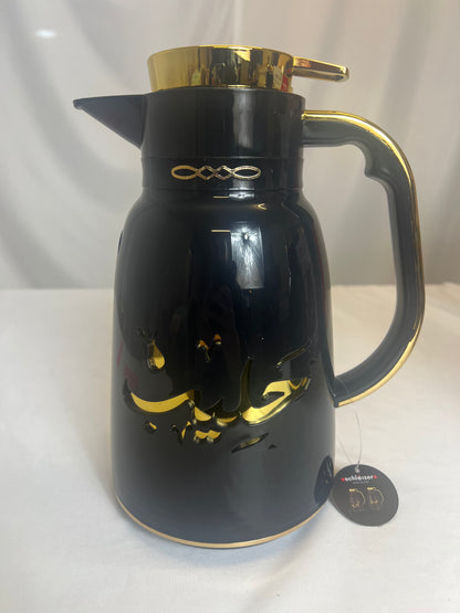 Set de 2 termos tipo jarra (Negro + Dorado) ✨