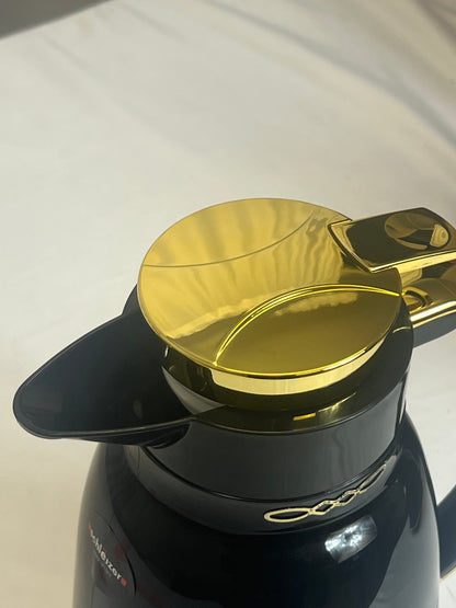 Set de 2 termos tipo jarra (Negro + Dorado) ✨