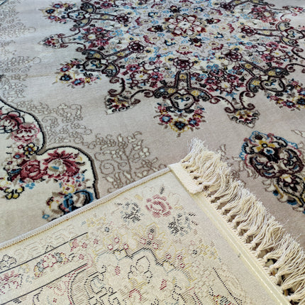 Tapete turco bege com detalhes em bege – tom neutro e elegante