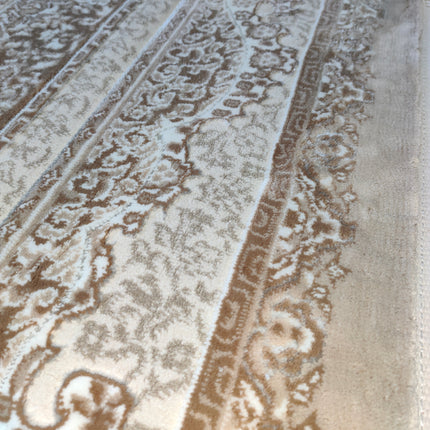 Tapete Rabatia Bege com Detalhes em Bege – Suavidade e Elegância Árabe