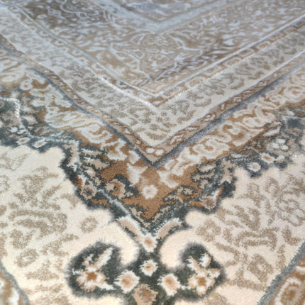 Tapete Rabatia Design em cinzento com detalhes em cinzento – Inspiração marroquina moderna