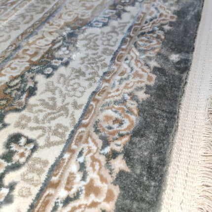 Tapete Rabatia Design em cinzento com detalhes em cinzento – Inspiração marroquina moderna