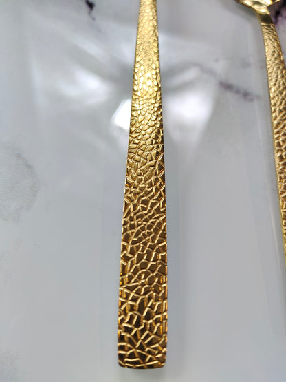 ✨ Set de Cubiertos Dorados – Pack de 24 Piezas de Lujo ✨