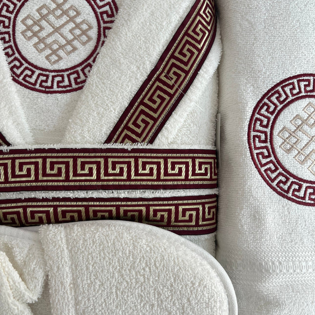 Set Albornoz Premium 7 Piezas – Toalla, Zapatillas y Accesorios de Baño