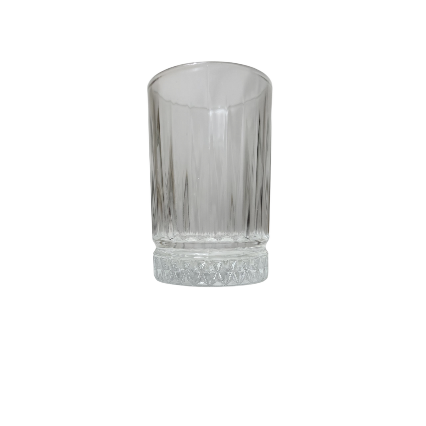 Pack 12 Vasos de Cristal 200 ml | Diseño Clásico Tallado | Vasos Resistentes para Agua, Té y Refrescos