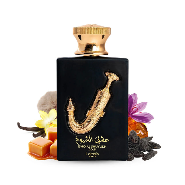 ISHQ AL SHUYUKH GOLD da LATTAFA Perfumes - Majestic Oriental Elegance