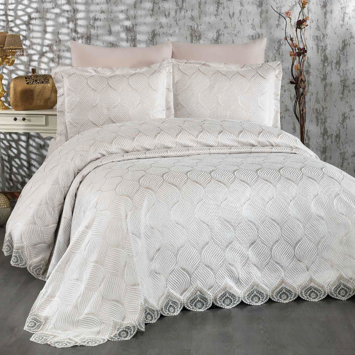 Juego de Cama de Lujo "Loren" – Diseño Moderno y Elegante para tu Dormitorio