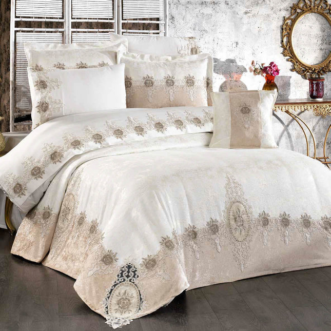 Conjunto de cama de noiva "Clouds" – Elegância e design clássico