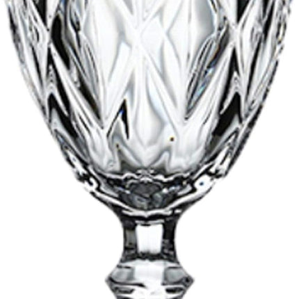 Set de 6 Copas de Vidrio con Diseño Tallado – 330 ml