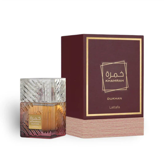 🔥 Khamrah Dukhan de Lattafa – Eau de Parfum 100ml | Perfume Árabe Unisex Intenso y Ahumado