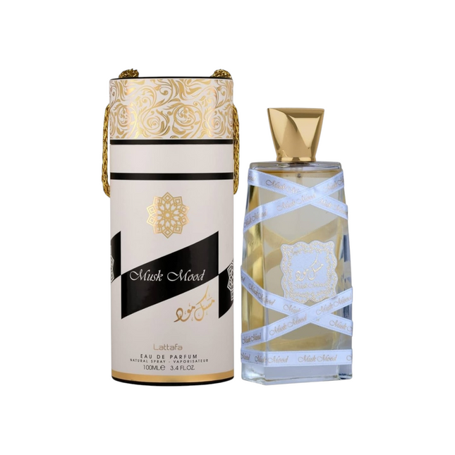 🌿 Comprar Musk Mood de Lattafa - Perfume Unisex de Lujo con Almizcle Blanco y Notas Florales