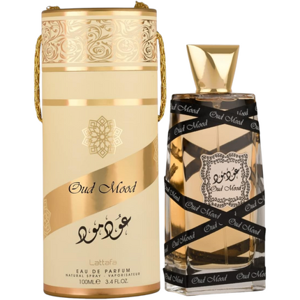 🌹 Comprar Oud Mood de Lattafa - Perfume Unisex con Notas de Rosa, Azafrán y Madera de Oud