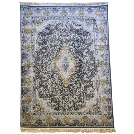 Alfombra Diseño Arabia Gris con Detalles en Gris – Elegancia Moderna Inspirada en Arabia