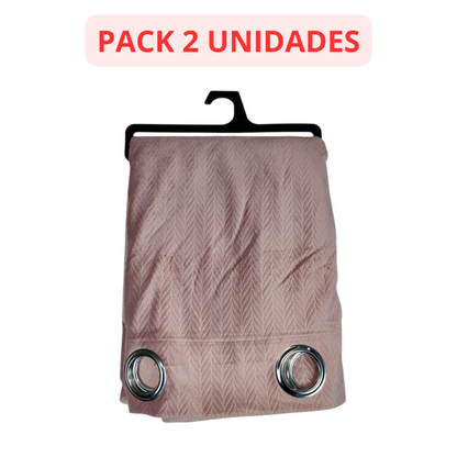 Cortinas de Terciopelo de Alta Calidad  MODELO ESPIGAS – COLOR ROSA