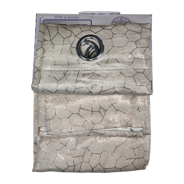 CORTINA MODELO JARVIS 140 X 240 CM - COLOR BEIGE