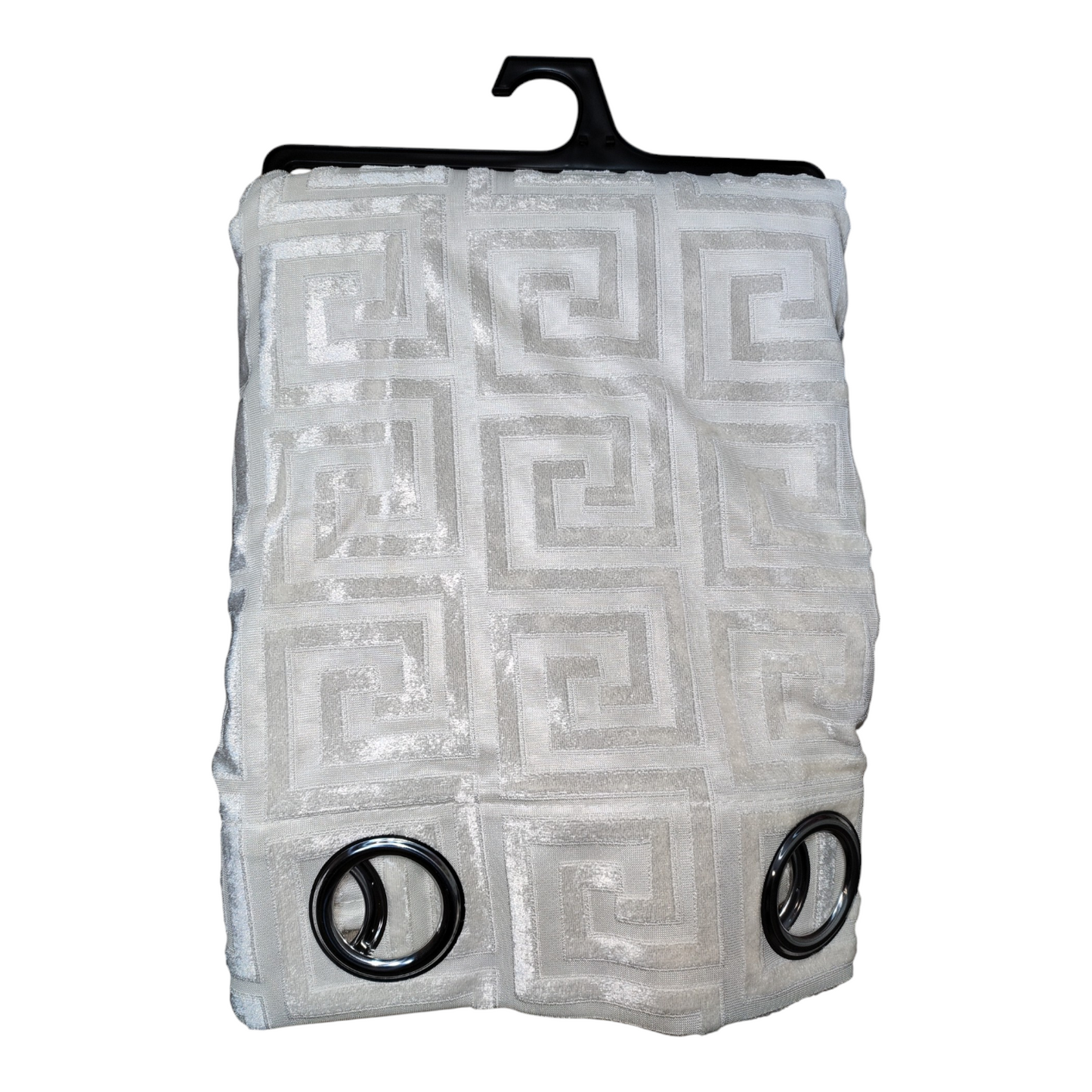 CORTINA MODELO VERSACE TRANSLÚCIDO 140 X 260 CM - COLOR CREMA