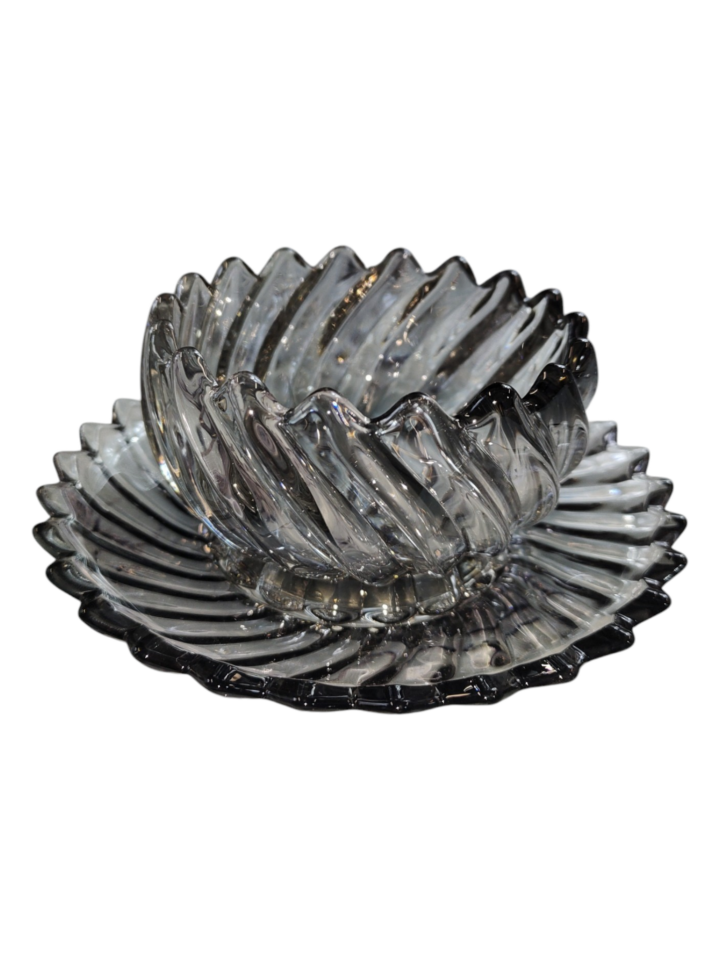 Set de 6 Cuencos de Cristal con Plato – Alta Calidad (12 Piezas)