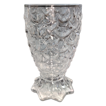 Glassware Set – Pitcher and 6 Textured Glass Glasses (7 Pieces)