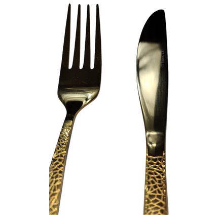 ✨ Gold Cutlery Set – Luxury 24-Piece Pack ✨