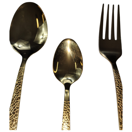 ✨ Set de Cubiertos Dorados – Pack de 24 Piezas de Lujo ✨